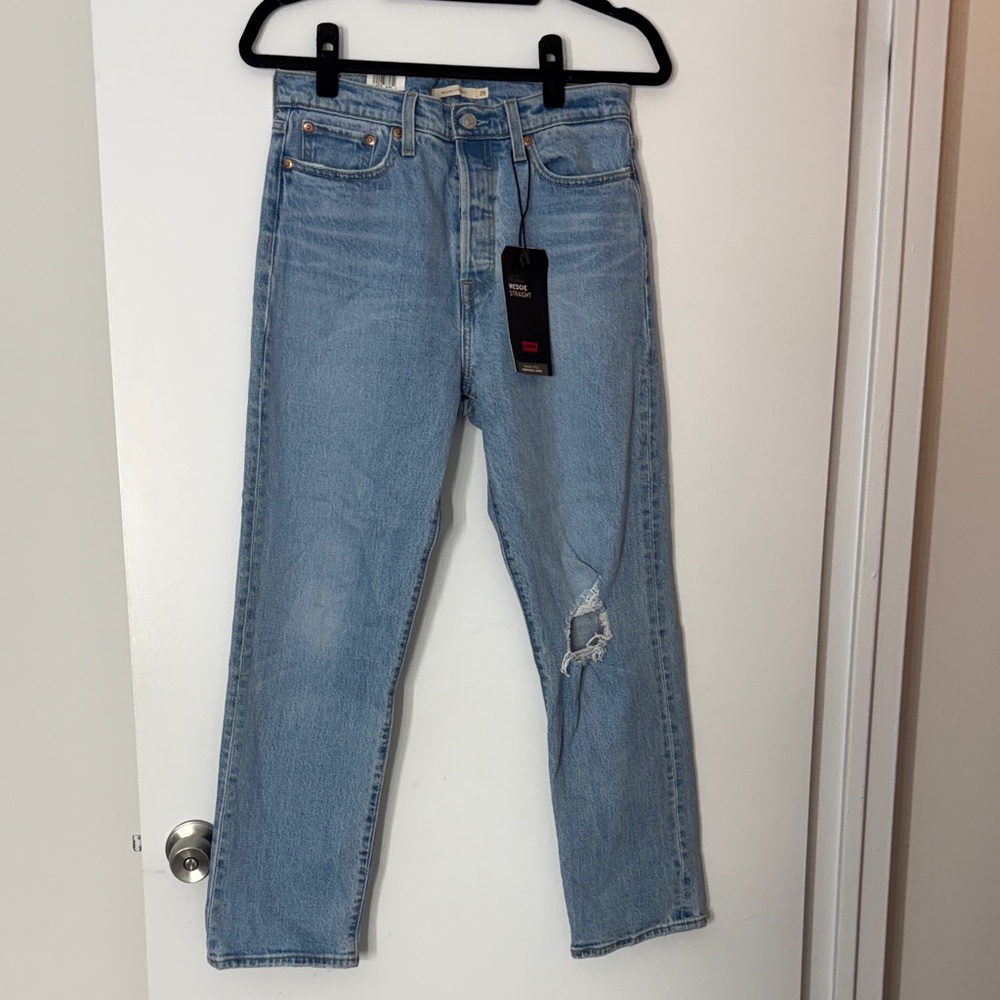 Classic  Blue Distressed Women's Jeans